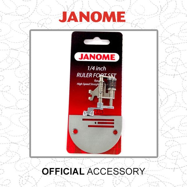 Janome 1/4 Inch Ruler Foot Set for Straight stitch only Machines