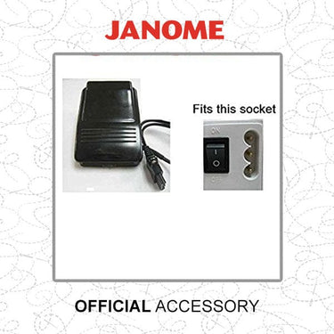 Janome Sewing Machine Accessories Janome Foot Control & Lead 45501027  - The Sewing Studio for sale UK - The Sewing Studio
