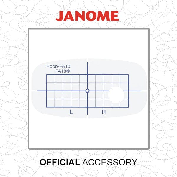 Janome Sewing Machine Accessories Janome Template For Fa10 Hoop 859824303  - The Sewing Studio