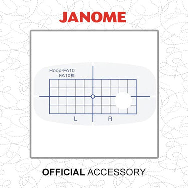 Janome Sewing Machine Accessories Janome Template For Fa10 Hoop 859824303  - The Sewing Studio for sale UK - The Sewing Studio