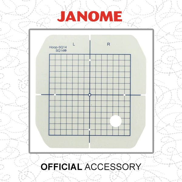 Janome Sewing Machine Accessories Janome Template For Sq14 Hoop 859823302  - The Sewing Studio