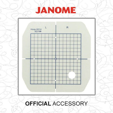 Janome Sewing Machine Accessories Janome Template For Sq14 Hoop 859823302  - The Sewing Studio for sale UK - The Sewing Studio