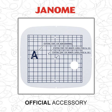 Janome Sewing Machine Accessories Janome Template Hoop A 852807103  - The Sewing Studio for sale UK - The Sewing Studio