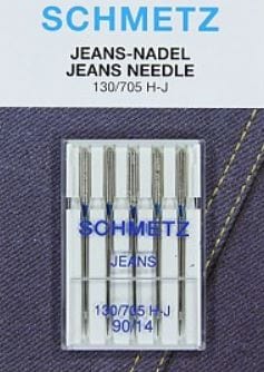 Schmetz Sewing Machine Needles Jeans Size 90/14 Pack of 5