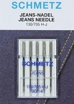 Schmetz Sewing Machine Needles Jeans Size 90/14 Pack of 5