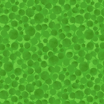 Lewis And Irene Bumbleberries Fabric Bright Green BB295