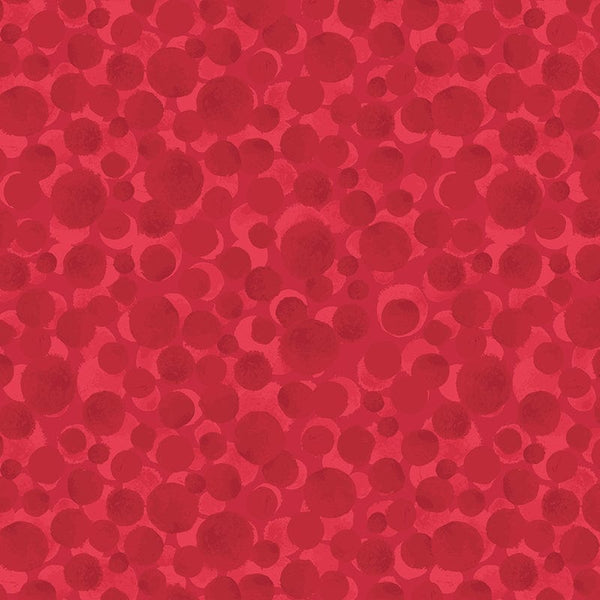 Lewis And Irene Bumbleberries Fabric Red Pearl BB189