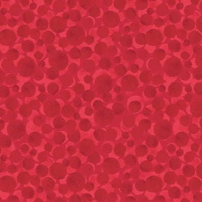 Lewis And Irene Bumbleberries Fabric Red Pearl BB189