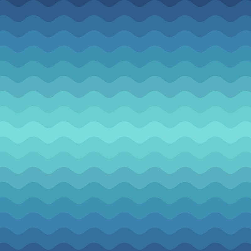 Lewis and Irene Fabric Lewis And Irene Moontide Fabric Bright Blues Wave Ombre Digital A619-1  - The Sewing Studio