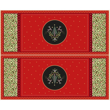 Lewis and Irene Fabric Lewis And Irene Yuletide Table Runner Fabric Panel C96  - The Sewing Studio for sale UK - The Sewing Studio
