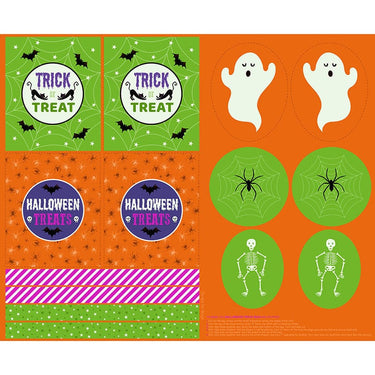 Lewis & Irene Haunted House Treat Bags Panel A598-1