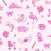 Lewis And Irene Colour Collection Fabric Jennies Pinks Jm1.5