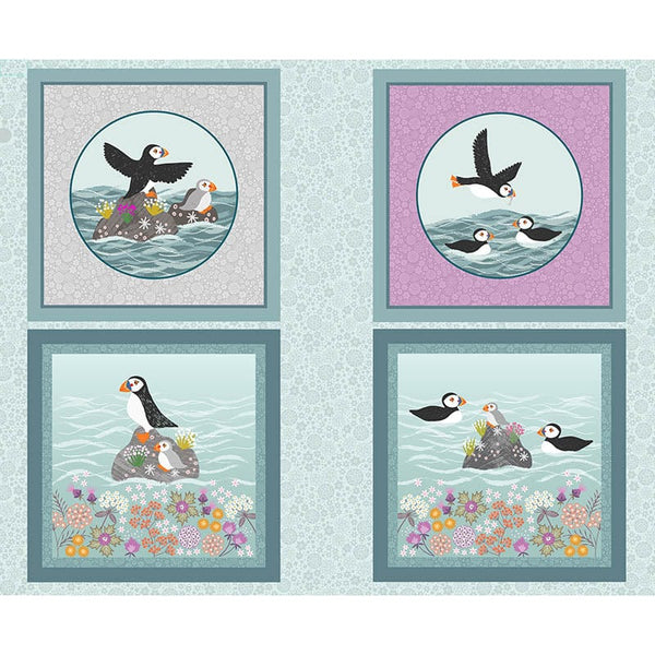 Lewis And Irene Puffin Bay Cushion 36 x 44 Inch Fabric Panel A690