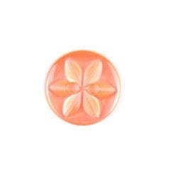Peach Flower Button 14mm