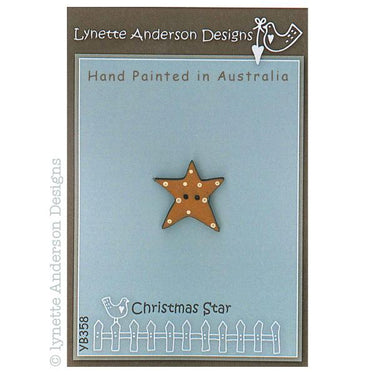 Lynette Anderson Buttons Lynette Anderson Designs Christmas Star Button  - The Sewing Studio for sale UK - The Sewing Studio