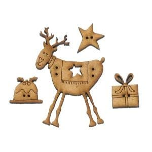 Lynette Anderson Buttons Lynette Anderson Designs Christmas Time Button Pack  - The Sewing Studio for sale UK - The Sewing Studio