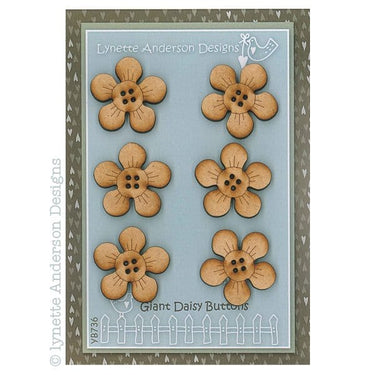 Lynette Anderson Buttons Lynette Anderson Designs Giant Daisy Buttons  - The Sewing Studio for sale UK - The Sewing Studio