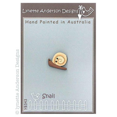 Lynette Anderson Buttons Lynette Anderson Designs Snail Button  - The Sewing Studio for sale UK - The Sewing Studio