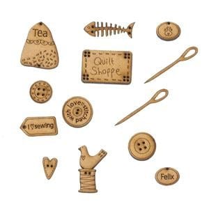 Lynette Anderson Buttons Lynette Anderson Designs Stitched By Me Button Pack  - The Sewing Studio for sale UK - The Sewing Studio
