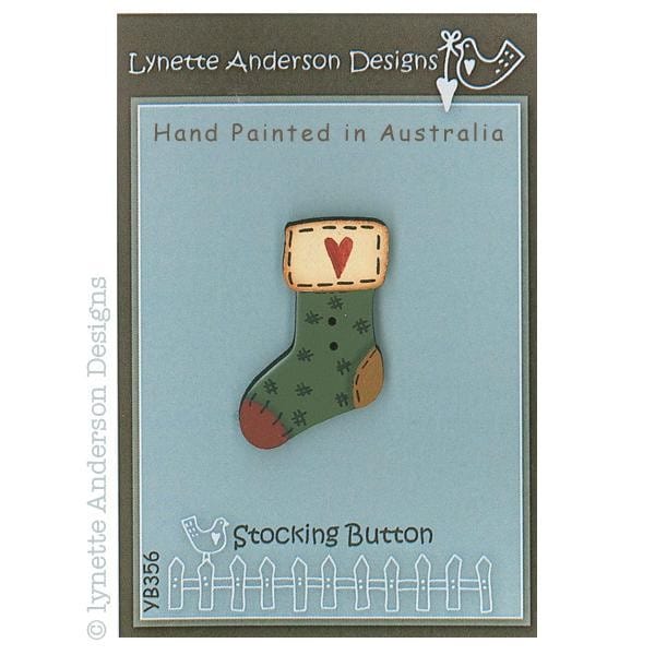 Lynette Anderson Buttons Lynette Anderson Designs Stocking Button  - The Sewing Studio