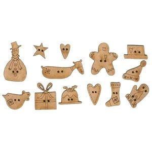 Lynette Anderson Buttons Lynette Anderson Designs Sweet Christmas Button Pack  - The Sewing Studio for sale UK - The Sewing Studio