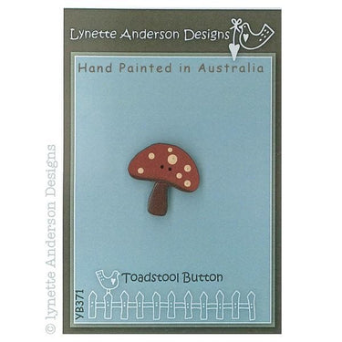 Lynette Anderson Buttons Lynette Anderson Designs Toadstool Button  - The Sewing Studio for sale UK - The Sewing Studio