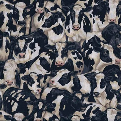 Makower Crowded Cows Fabric