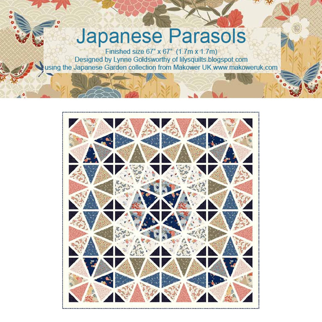 Makower Download Free Pattern: Japanese Parasols Quilt  - The Sewing Studio