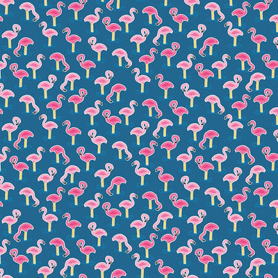 Makower Fabric Pool Party 2440 B Flamingos