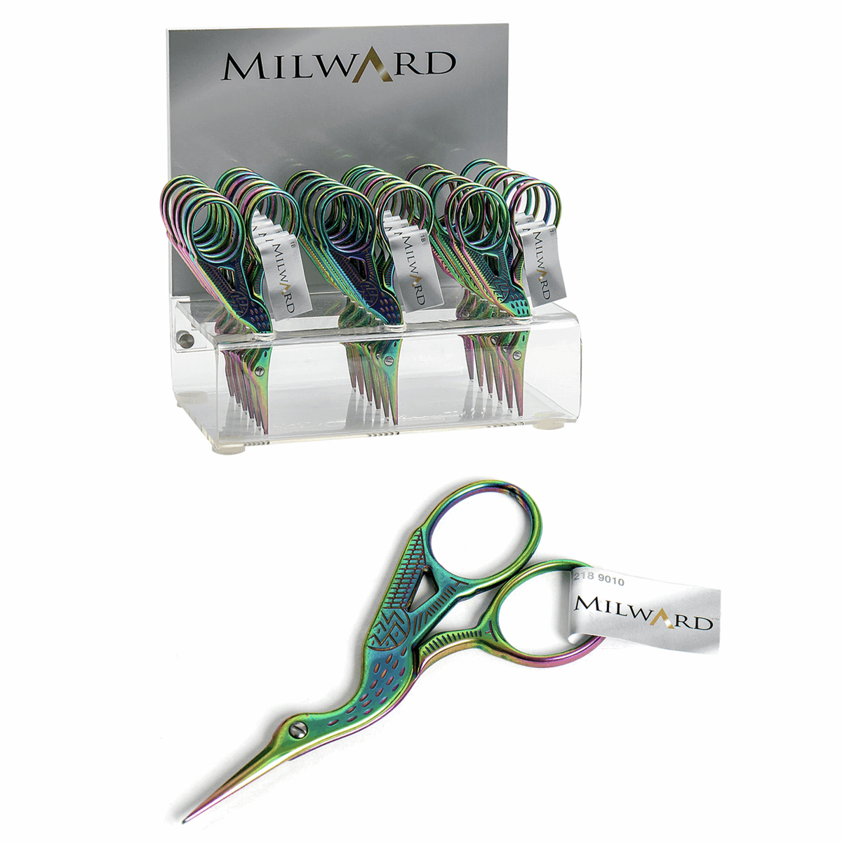 Milward Scissors Embroidery Scissors 3.5 inches Rainbow  - The Sewing Studio