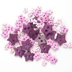 Mini Star Craft Buttons Lilac: 2.5g pack