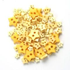 Mini Star Craft Buttons Yellow: 2.5g pack