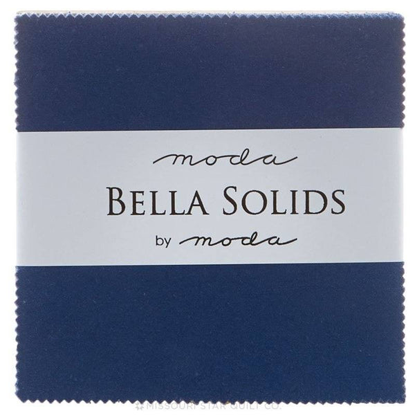 Moda Fabric Bella Solids Charm Pack Blue