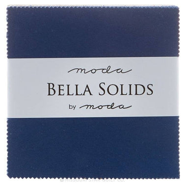 Moda Fabric Bella Solids Charm Pack Blue
