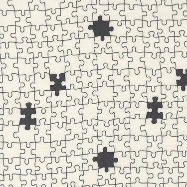 Moda Abc Xyz Fabric Puzzled Cream Black 20817-11