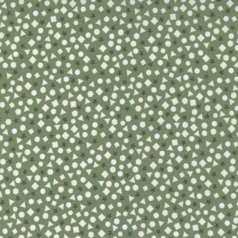 Moda Abc Xyz Fabric Shapes Green 20816-16