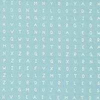 Moda Abc Xyz Fabric Word Search Aqua 20818-13
