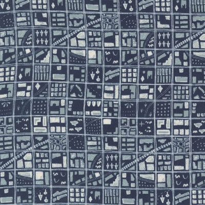 Moda Bon Voyage Fabric City Map Paris 16942-15