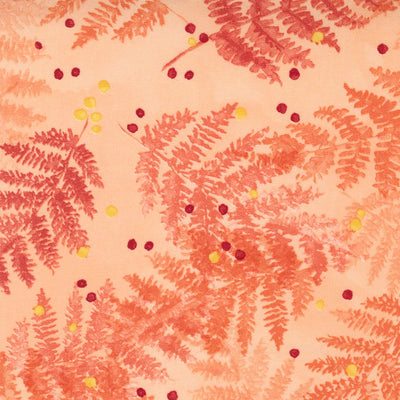 Moda Carolina Lilies Ferns Peach Fabric 48702 14