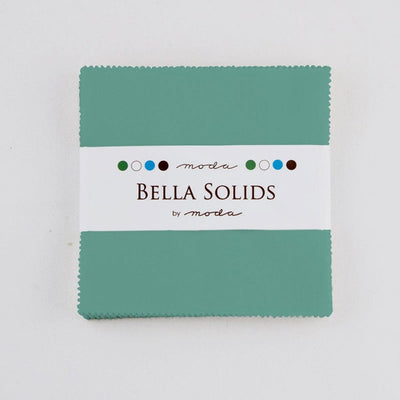 Moda Fabric Bella Solids Charm Pack Betty Teal
