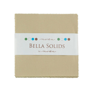 Moda Fabric Bella Solids Charm Pack Tan