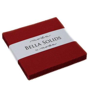 Moda Fabric Bella Solids Charm Country Red
