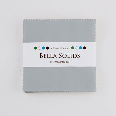 Moda Fabric Bella Solids Charm Pack Steel