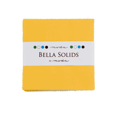 Moda Fabric Charm Pack Bella Solids Yellow
