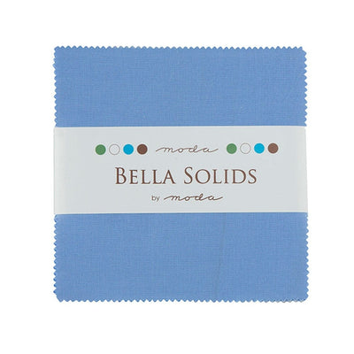 Moda Fabric Bella Solids Charm Pack 30s Blue