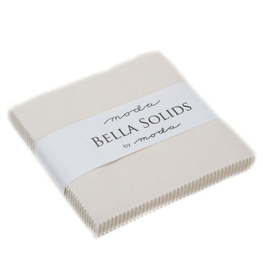 Moda Fabric Bella Solids Charm Pack Eggshell
