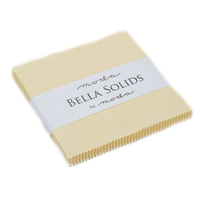 Moda Fabric Bella Solids Charm Baby Yellow