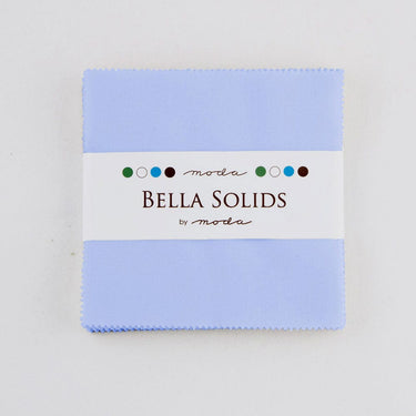 Moda Fabric Bella Solids Charm Pack Baby Blue