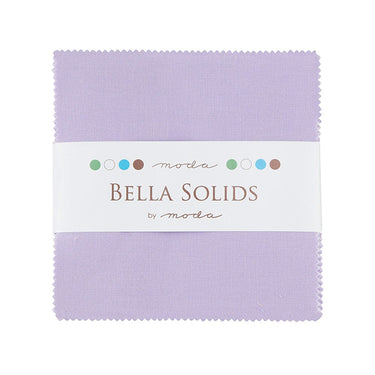 Moda Fabric Bella Solids Charm Pack Lilac