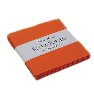 Moda Fabric Bella Solids Charm Pack Orange